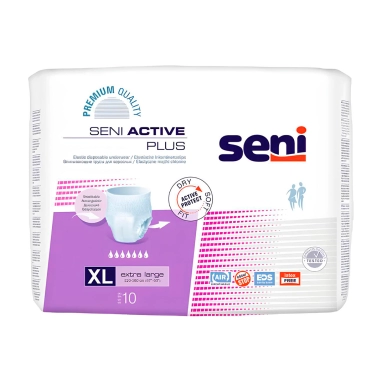 Seni Active Plus Трусики впитывающие для взрослых в размере Extra Large по 10 штук