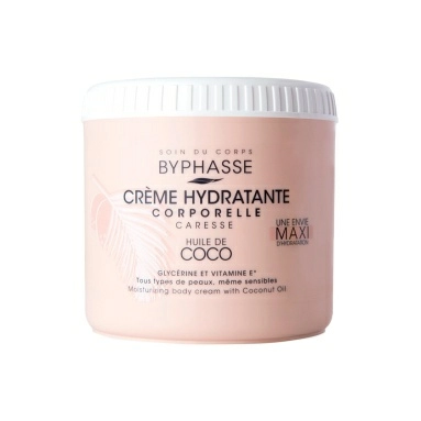 BYPHASSE Увлажняющий крем для тела с маслом кокоса, 500 мл
