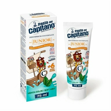 Pasta del Capitano Зубная паста детская JUNIOR 6+ Soft mint, 75 мл