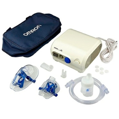 Ингалятор аэрозольный компрессорный портативный OMRON с принадлежностями: модель NE-C28 Plus (NE-C28P-Ru)