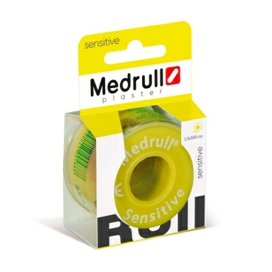 Пластырь Medrull Sensitive 2,5cм x 500cм (ролик)