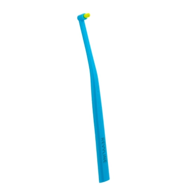 Revyline SM1000 Зубная щетка Монопучковая (голубая с салатовой щетиной) 1 шт (6647)