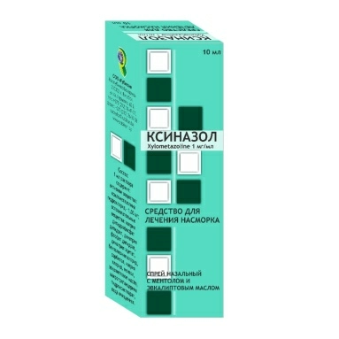 Ксиназол спрей назальный с ментолом и эвкалиптовым маслом 1мг/мл 10мл №1