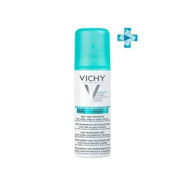 Vichy Дезодорант-антиперспирант 48ч спрей-аэрозоль против белых и желтых пятен на одежде 125 мл