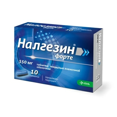Налгезин Форте таблетки п/о 550мг №10х1