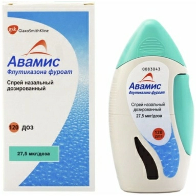 Авамис спрей назальный дозированный 27,5мкг/доза во флаконе №1
