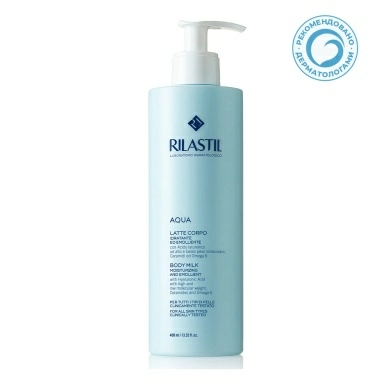 Rilastil AQUA Увлажняющее и смягчающее молочко для тела для всех типов кожи 400 мл