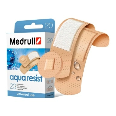 Пластыри Medrull "Aqua Resist" №20 (d.22мм-4шт,19х72мм-10шт,25х72мм-6шт)