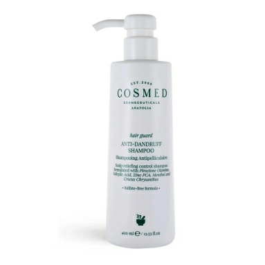 COSMED сosmeceuticals HAIR GUARD ANTI-DANDRUFF SHAMPOO Шампунь против перхоти с пироктон оламином и цинком PCA для жирной кожи 400 мл
