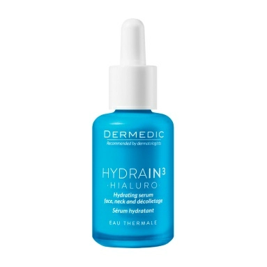 Dermedic набор HYDRAIN3 HIALURO: Сыворотка увлажняющая для лица, шеи и декольте 30мл + Крем под глаза 15мл + Сильно увлажняющий крем SPF15 2,5мл