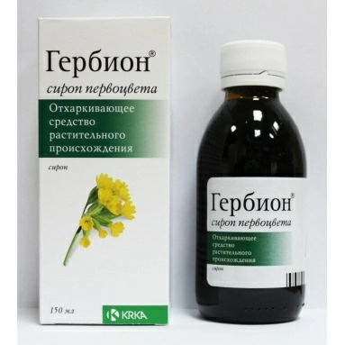 Гербион сироп первоцвета и тимьяна сироп во флаконе 150мл №1