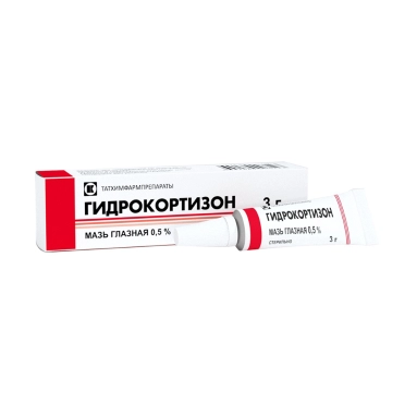 Гидрокортизон мазь глазная 5мг/г 3г №1