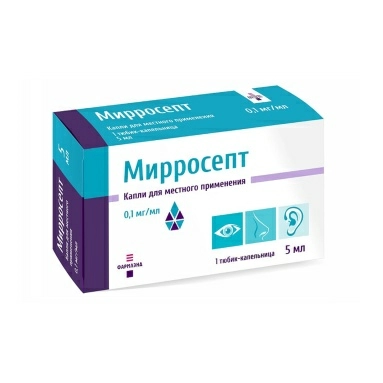 Мирросепт капли для местн.прим.0,1мг/мл 5мл в уп №1