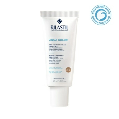 Rilastil Aqua Color Увлажняющий тонирующий гель-крем тон средний, 40 мл