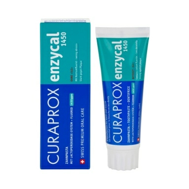 Curaprox Зубная паста Enzycal 1450 ppm, 75 мл