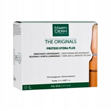MartiDerm Сыворотка-уход THE ORIGINALS AMP PROTEOS HYDRA PLUS 10 амп х 2 мл