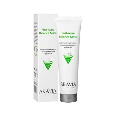 ARAVIA Professional Рассасывающая маска для лица с поросуживающим эффектом Post-Acne Balance Mask, 100 мл