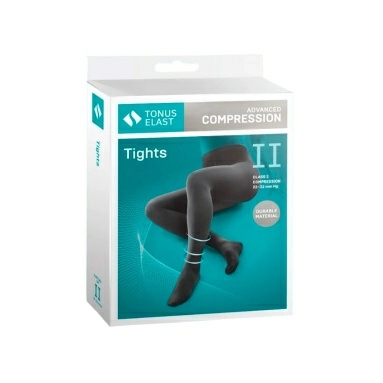 Колготки компрессионные ELAST 0404 LUX IIкк (23-32 mmHg) Черный размер 4 Рост 2