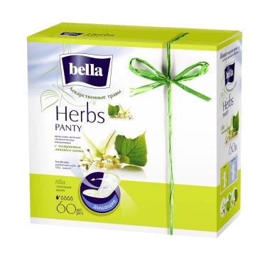 Bella Panty Soft tilia Прокладки женские ежедневные гигиенические (1 кл., с экстр.лип.цв.) 60 шт