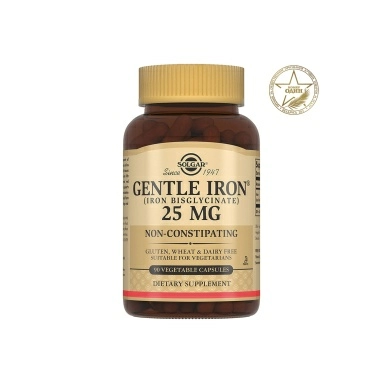 Solgar Легкодоступное железо Джентл Айрон, БАД капсулы №90