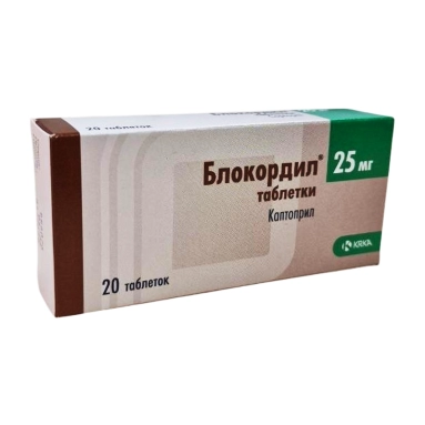 Блокордил® таблетки 25мг №10х2