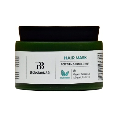 BIO BOTANIC OIL Маска для тонких и ломких волос с маслом бабассу 350 мл