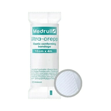 Бинт марлевый нестерильный с обработанными краями Medrull размер 4м х 10см