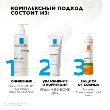La Roche-Posay Спрей-вуаль солнцезащитный матирующий для лица и тела "Anthelios" SPF50 75 мл