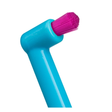 Revyline SM1000 Зубная щетка Монопучковая (голубая с фиолетовой щетиной) 1 шт (6944)