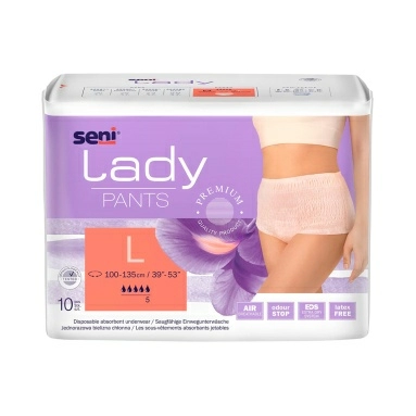 Seni Lady Pants Женские подгузники-трусики впитывающие размер large 10 шт