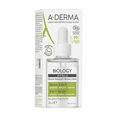 A-DERMA BIOLOGY Сыворотка 3 в 1 30 мл
