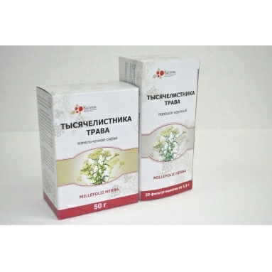 Тысячелистника трава порошок крупный 1,5г в фильтр-пакетах №20