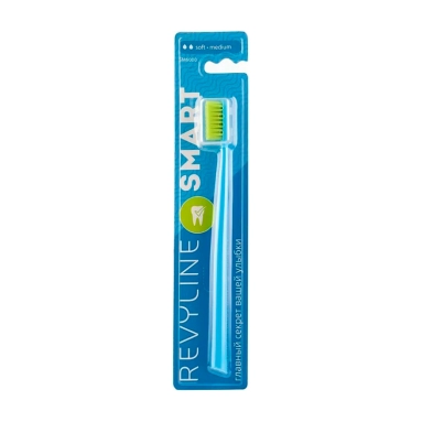 Revyline SM6000 Зубная щетка (голубая с салатовой щетиной 5689)