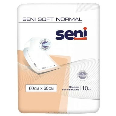 Seni Soft Normal Пеленки гигиенические 60*60 см (впитывающие), 10 шт
