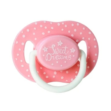 Bebaby Соска-пустышка силиконовая, ортодонтическая форма, в комплекте защитный колпачок, 0-6 мес (синий, розовый), арт.LM-9221/1