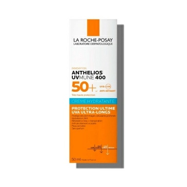 LA ROCHE-POSAY ANTHELIOS UVMUNE 400 Солнцезащитный увлажняющий крем для лица SPF 50+ / PPD 30, 50 мл