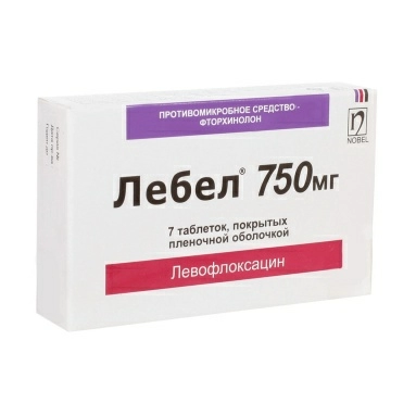 Лебел таблетки п/о 750мг №7х1