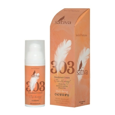 SATIVA Крем-дезодорант «Чайное утро» №303 50 мл