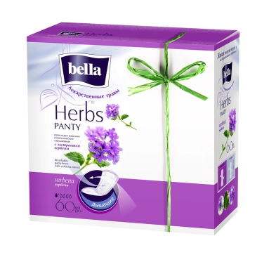 Bella Panty Soft verbena Прокладки женские ежедневные гигиенические (1 кл., с экстр.вербены) 60 шт