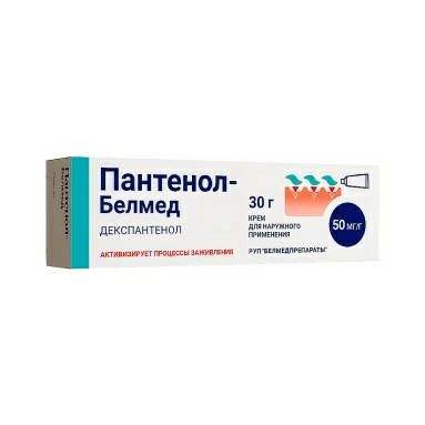 Пантенол-Белмед крем д/нар.прим.50мг/г в тубах 30г в уп №1