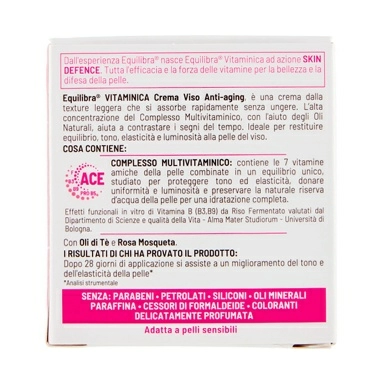 EQUILIBRA Vitaminica Антивозрастной крем для лица, 50 мл