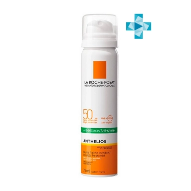 La Roche-Posay Спрей-вуаль солнцезащитный матирующий для лица и тела "Anthelios" SPF50 75 мл