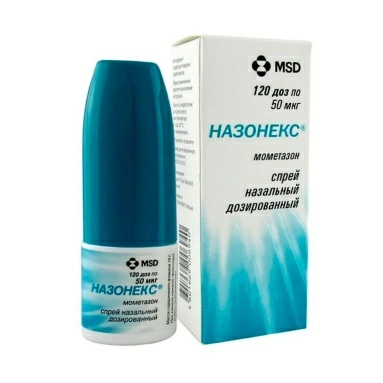 Назонекс спрей назальный дозированный 50мкг/доза 140 доз №1