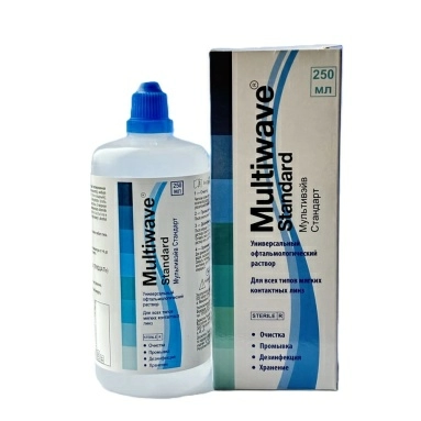 Раствор MULTIWAVE-STANDARD 250 мл универс.офтальм.для ухода за конт.линз.,стерил., №6