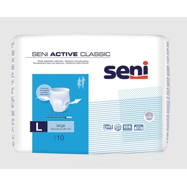 SENI ACTIVE CLASSIC large Трусы впитывающие для взрослых 10 шт