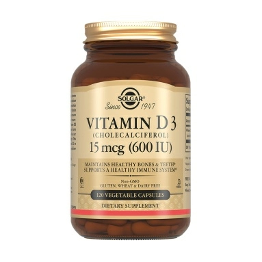 Solgar Витамин D3 600 МЕ, БАД капсулы №120 (Витамин Д3)