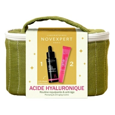 Набор Novexpert: Сыворотка-бустер с гиал.кисл. 30мл, Бальзам д/увел. объёма губ с гиал. кислотой, 8мл