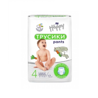 bella baby Happy Maxi Подгузники-трусики гигиенические для детей универсальные, 12 шт
