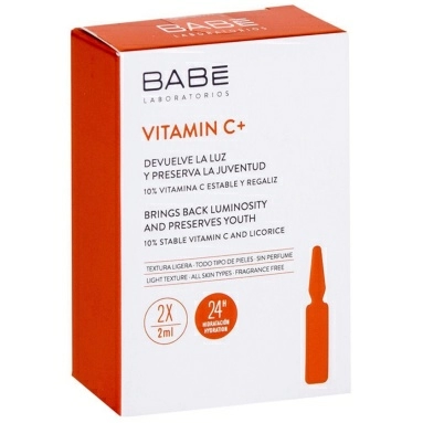 "LABORATORIOS BABE" Концентрат "VITAMIN C+" для гладкости и омолажения кожи 2 x 2мл