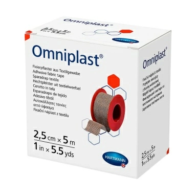 Пластырь мед.фикс. тк./осн. Omniplast (катушка) н/ст. размер 2.5см х 5м